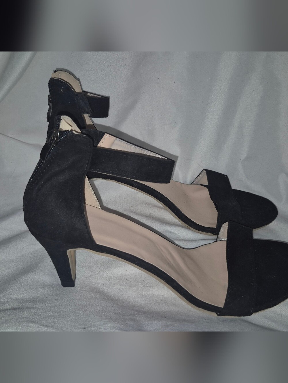 Womens Black Sandal Heels Size 43
